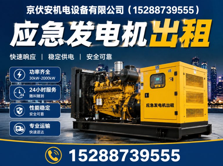 林芝应急发电机出租展示图
